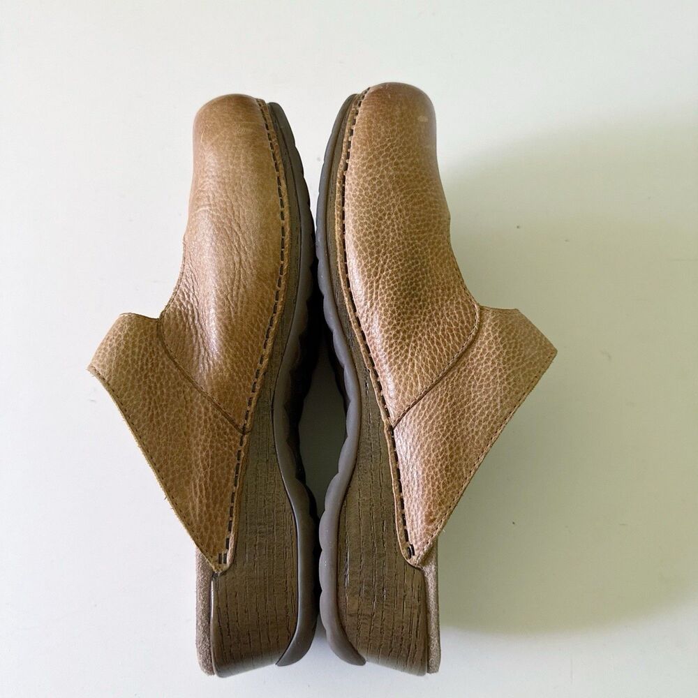 Dansko Martina Leather Mary Jane Mule Clogs Size EU 41 /US 10.5 Honey Distressed - Picture 6 of 10